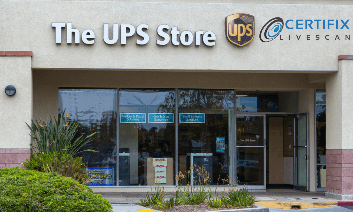 Certifix Live Scan at UPS stores
