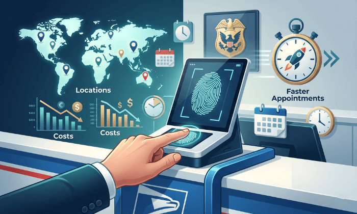 USPS Fingerprinting for FBI Background Check